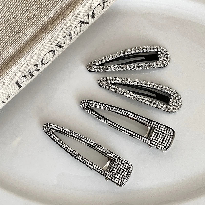 Female Hot Sale Rhinestone Small Alligator Clip Fashion Chic Sparking Glitter Customized Bulk Order in Stock Hair Clip Accessory