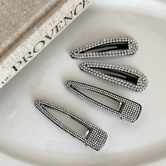 Female Hot Sale Rhinestone Small Alligator Clip Fashion Chic Sparking Glitter Customized Bulk Order in Stock Hair Clip Accessory
