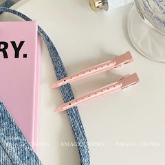 Sweet Candy Colors Duckbill Hair Clips for Girls Cute Bangs Clips Barrettes for Women Hair Accessories Solid Color  Ladies