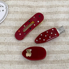 Girls High Quality Lightweight Simple Alligator Clips Glitter Sparking Elegant Chic Wholesale in Stock Hairpins Accessories