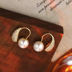 Luxury Elegant Imitation Pearl Drop Earrings for Girls Fashion Trendy Jewellry for Women Ladies Accessories Chinese Supplier