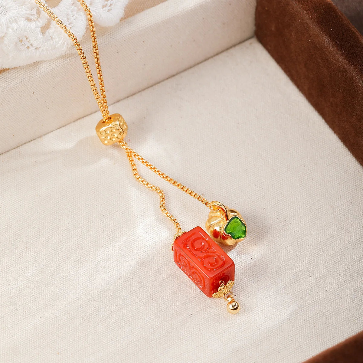 Fashion Natural Stone Copper 18K Gold Plated Pendent Necklaces for Girls Elegant Jewelry for Women Ladies Wholesale Bulk