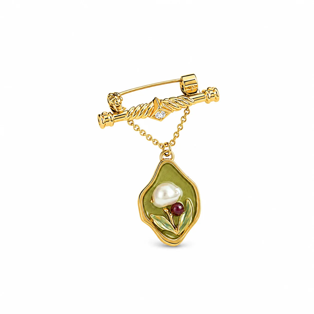 Fashion Trendy Baroque Pearl Hand-Painted Drip Glaze Pendent for Girls Vintage Jewelry for Women Ladies Wholesale China Factory