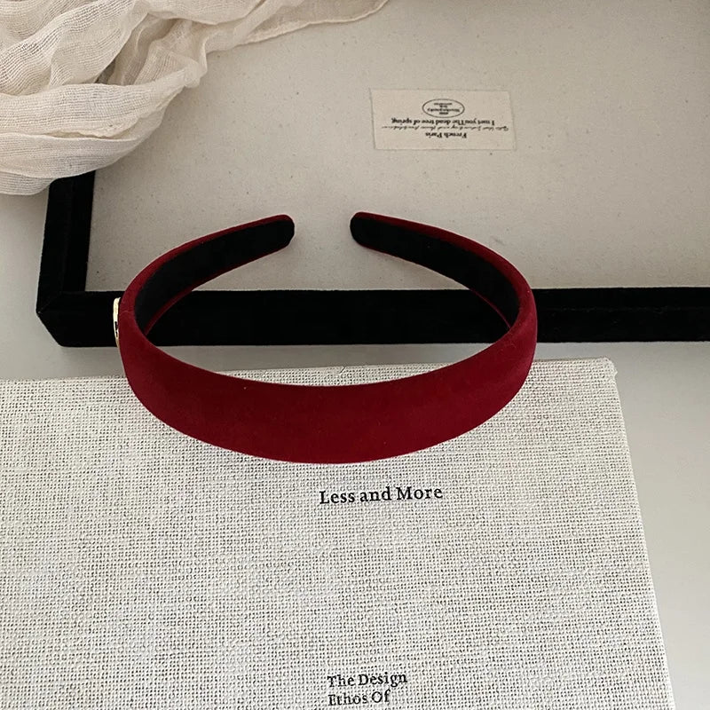 Fashion Solid Color Elegant Luxury Hair Band for Girls Sweet Graceful Stylish Head Band for Women Ladies Hair Accessories