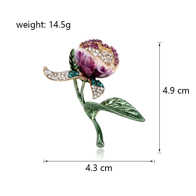 Fashion Flowers Sweet Elegant Brooches for Girls French Style Floral Pins Jewelry for Women Ladies Accessories Chinese Supplier