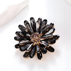 Fashion Flowers Sweet Glitter Rhinestone Sparking Brooches for Girls Elegant Pins Jewelry for Women Ladies Accessories Wholesale
