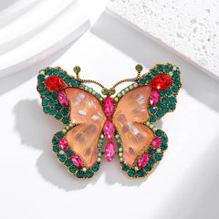 Fashion Butterfly Lustrous Sweet Butterfly Brooches for Girls Elegant Pins Jewelry for Women Ladies Accessories New Design