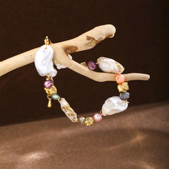 Fashion Baroque Pearl 18K Gold Plated Bracelets for Girls Sweet Jewelry for Women Ladies Wholesale China Manufacturer Bulk