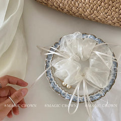 2025 Hot Sale Fashionable Elegant Hair Ties for Girls Creative Design Ribbon Hair Accessories Princess-style Women's Scrunchies