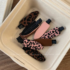 Fashion Leopard Print Solid Color Hair Clips for Girls Trendy Stylish Alligator for Women Ladies Hair Accessories in Stock