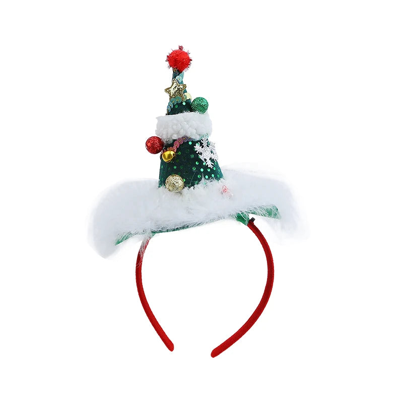 2025 Christmas Fashion Trendy Tree Hair Band for Baby Girls Sweet Cute Kawaii Head Band for Kids Children Hair Accessories