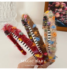 Trendy Winter Fashion Headband for Kids Sweet Elegant Hair Accessories Cute Stock for Baby Girls and Teens