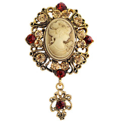 Fashion Vintage Retro Glitter Sparking Brooches for Girls Sweet French Style Pins Jewelry for Women Ladies Accessories Wholesale