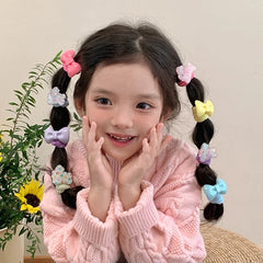 Cute Sweet Animals Bowknot Scrunchies Kawaii Classic Hair Ties for Baby Girls Kids and Teens Hair Accessories Stock