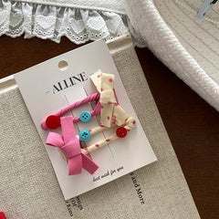 Sweet Fashion Chic Polka Dot Bowknot Scrunchies for Baby Girls Cute Sweet Kawaii Hair Ties for Kids Children Hair Accessories