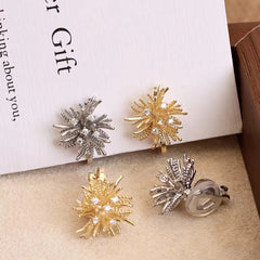 Women Latest Creative Design Irregular Shape Small Clip-on Earring Trendy Elegant Chic Charms Bulk Jewelry Accessories for Daily