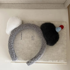 Cute Fluffy Penguin Head Band Kawaii Stylish Hair Accessory for Women and Girls Fashion Accessory