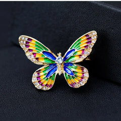 Fashion Glitter Sparking Rhinestone Sweet Brooches for Girls Elegant Glamorous Dainty Pins Jewelry for Women Ladies Accessories