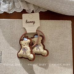 Cute Animals Bear Heart Shaped Hair Clips for Baby Girls Kawaii Fashion Snap Clips for Kids Children Hair Accessories in Stock