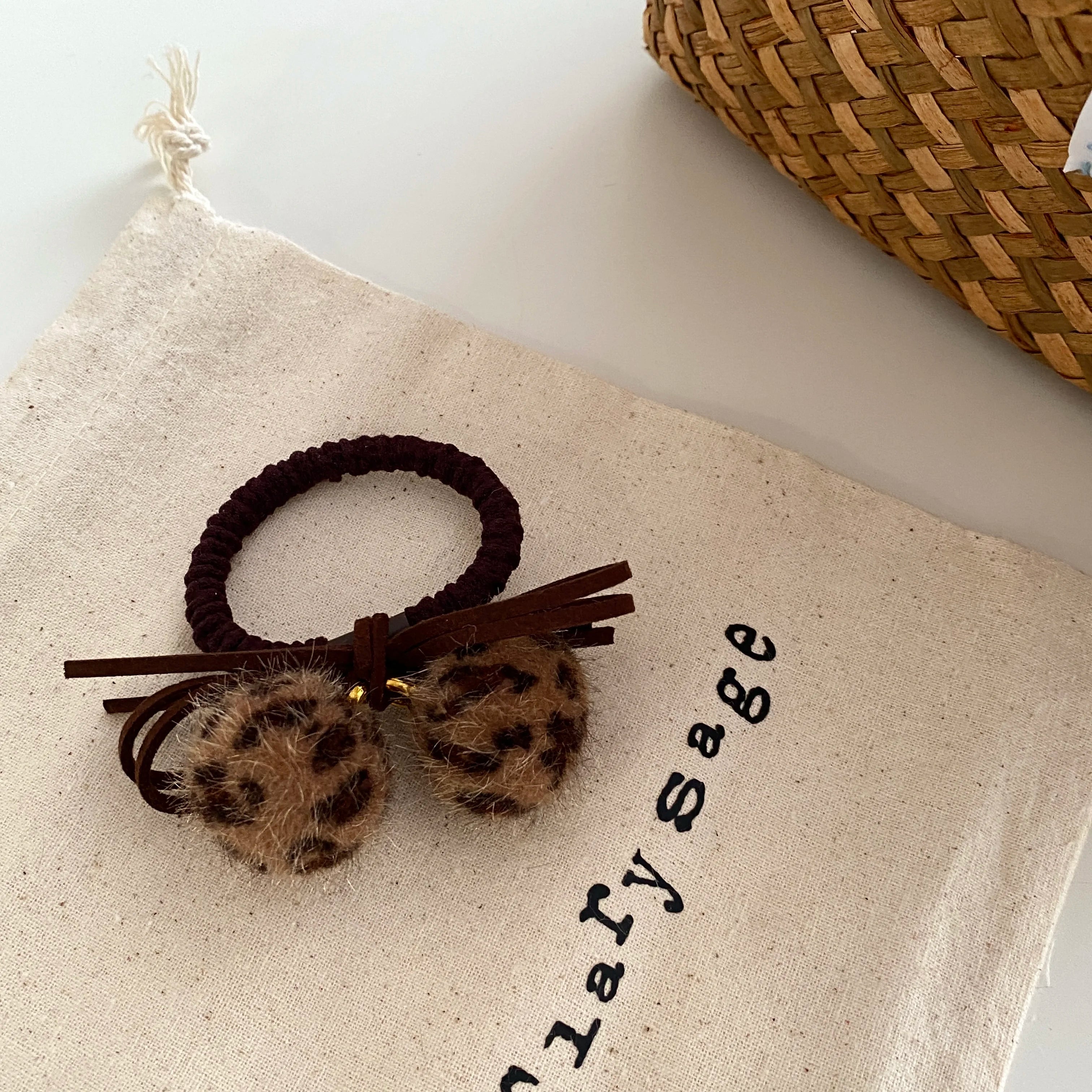 Fashion Trendy Bowknot Leopard Print Scrunchies for Baby Girls Cute Hair Ties for Kids Child Hair Accessories Chinese Supplier