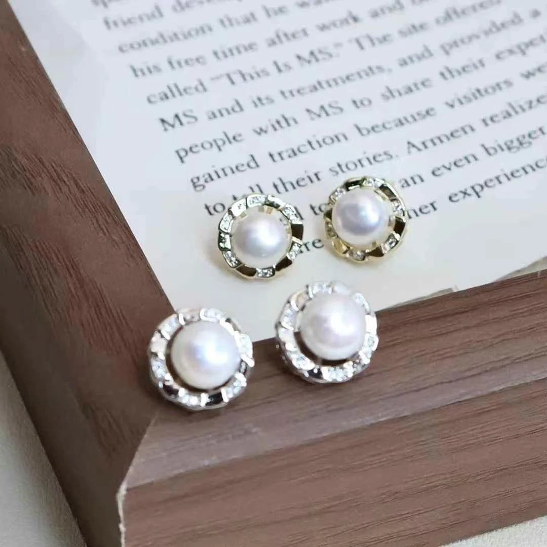 Sweet Elegant Simple Flower Stud Earrings for Girls Cute Luxurious Jewellry for Women Ladies Accessories Chinese Supplier Chic