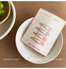 Minimalistic Solid Color Hair Clips for Kids Alloy Snap Hair Accessories for Baby Girls Teens