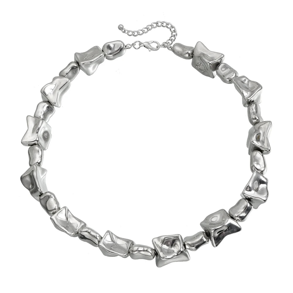 Fashion Simple Minimalistic Punk Necklaces for Girls Trendy Art Deco Jewelry for Women Ladies Accessories Chinese Supplier