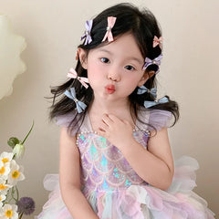 Classic Fashion Luxurious Snap Hair Clips for Kids and Teens Glitter Baby Girl Hair Accessories in Alloy Fabric for Parties