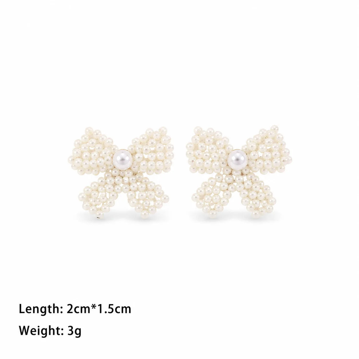 Fashion Pearl Butterfly Bowknot Stud Earrings for Girls Sweet Elegant Trendy Jewelry for Women Ladies Wholesale China Factory