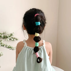 Solid Color Simple High Elastic Scunchies for Baby Girls Fashion Simple MInimalistic Hair Ties for Kids Child Hair Accessories