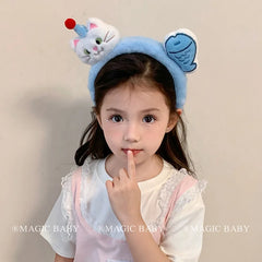 Fashion Cute Animals Cartoon Cat Puppy Head Band for Baby Girls Elegant Kawaii Fish Hair Band for Kids Child Hair Accessories
