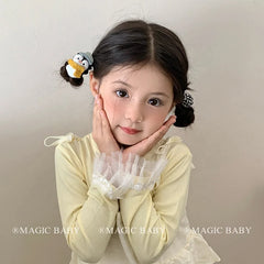 Fashion Cute Sweet Kawaii Trendy Scrunchies for Baby Girls Animals Bunny Elastic Hair Ties for Kids Child Hair Accessories Chic