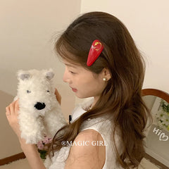 Female Red Black High Quality Snap Clips Fashion Cute Elegant Customized Wholesale in Stock Hairpins Accessories for Women Daily