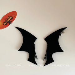 Hot Sale Gothic Devil Wings Hair Clip for Women Girls Side Barrettes Sweet Cool Style Halloween Hair Accessory Lolita Headwear