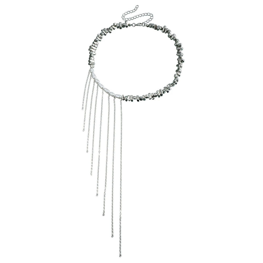Fashion Trendy Stylish Beads Tassel Necklaces for Girls Sweet Elegant Art Deco Jewelry for Women Ladies Accessories Wholesale