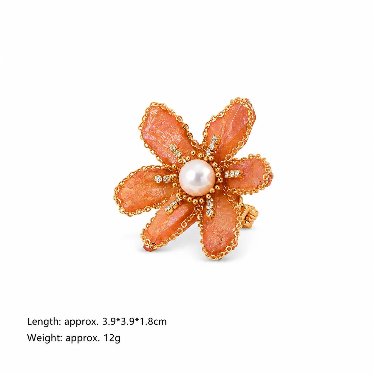 Fashion Natural Stone White Zircon Abalone Shell Flower Butterfly Brooches for Girls Jewelry for Women Ladies Wholesale Bulk