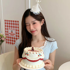 Hot Sale Cute Girly Aesthetic Flowers Hair Claw Clips Birthday Hat Stock Hair Clamp Accessories for Women Kids Custom Carton