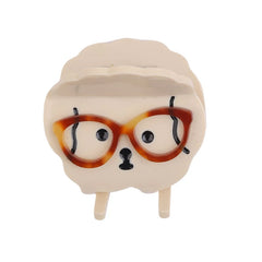 Cute Mini Sweet Dog Hair Claw Clips for Girls Glasses Acryclic Haarspange for Women Ladies Chic Stylish Hair Accessories
