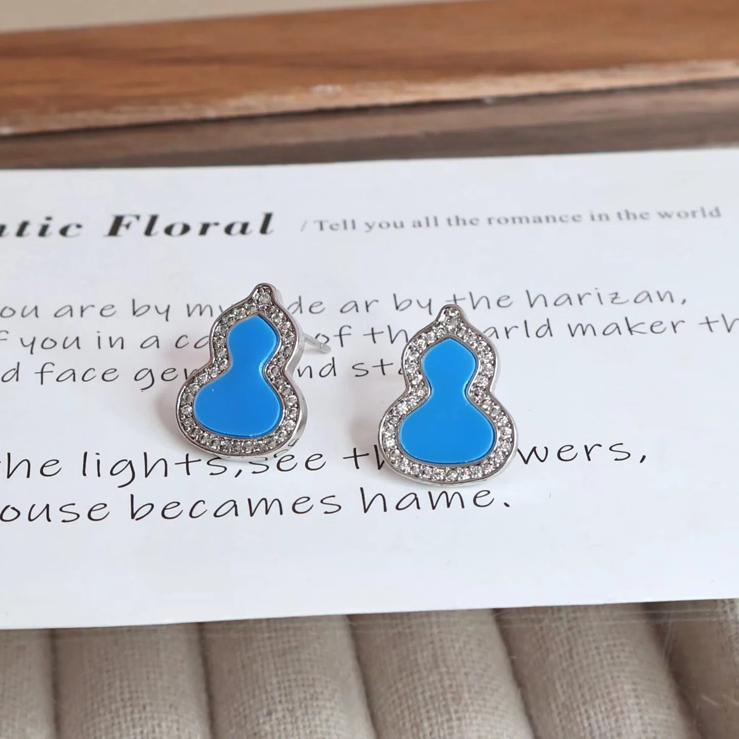 Women High Quality Gourd Shape Mini Small Stud Earring Fashion Cute Chic Customized Wholesale Jewelry Accessories for Causal Use
