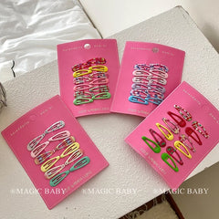 Minimalistic Simple Fashion Hair Clips for Baby Girls Cute Stylish Snap Hair Accessories for Kids for Parties