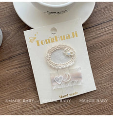 Elegant French Style Fabric Hair Clips for Baby Girls Simple Minimalistic Snap Hair Accessories for Kids Children
