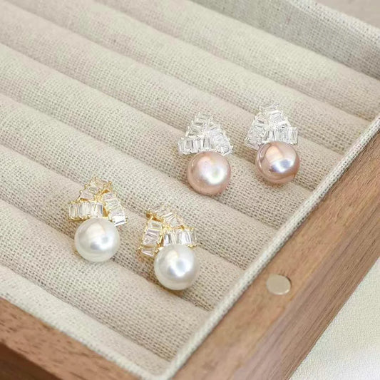 Elegant Imitation Pearl Luxury Glamorous Drop Earrings for Girls Star Sweet Art Deco Jewelry for Women Ladies Accessories