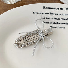 Brand New Simple Glitter Hair Clips for Girls Princess Style Fashion Trendy Chic Alligators for Women Ladies Hair Accessories