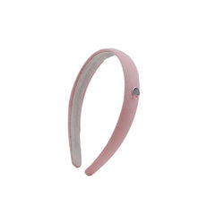 Hot Sale Fabric Solid Color Wide Alloy Headbands Classic Elegant Fashion Heart Decorative in Stock Hairbands Accessory for Kids