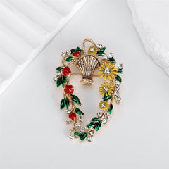 Fashion Sunflowers Sweet Trendy Brooches for Girls Elegant Glamorous Charms Pins Jewelry for Women Ladies Accessories Wholesale