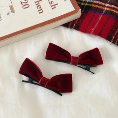 Kids 2025 Hot Sale Solid Color Bowknot Alligator Clips Fashion Elegant Wholesale in Stock Hairpins Accessories for Children Use