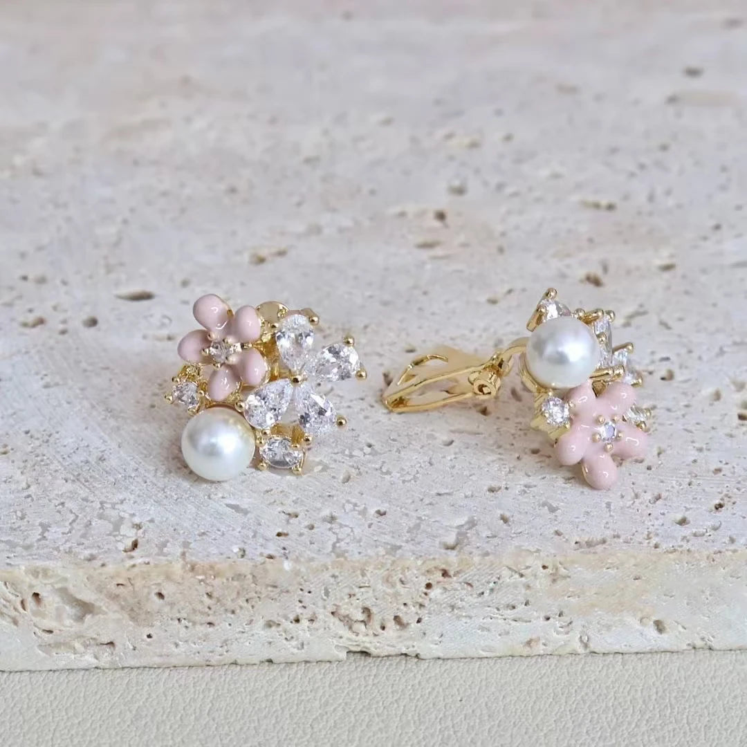 Fashion Vintage Chinese Style Animals Cat Clip on Earrings for Girls Sweet Jewelry for Women Ladies Accessories Wholesale