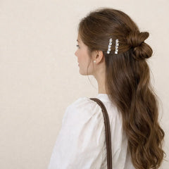 Fashion Star Glitter Simple Luxury Hair Clips for Girls Elegant Sweet Bobby Pins for Women Ladies Hair Accessories in Stock