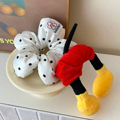 Children Cartoon Cat Shape Flower Ponytail Holder Hair Ties Sweet Cute Fashion in Stock Hair Ties Accessories for Kids Daily