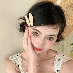 Solid Color Sweet Cute Bowknot Acetate Hair Clips for Girls Fashion Trendy Chic Haarspange for Women Ladies Hair Accessories